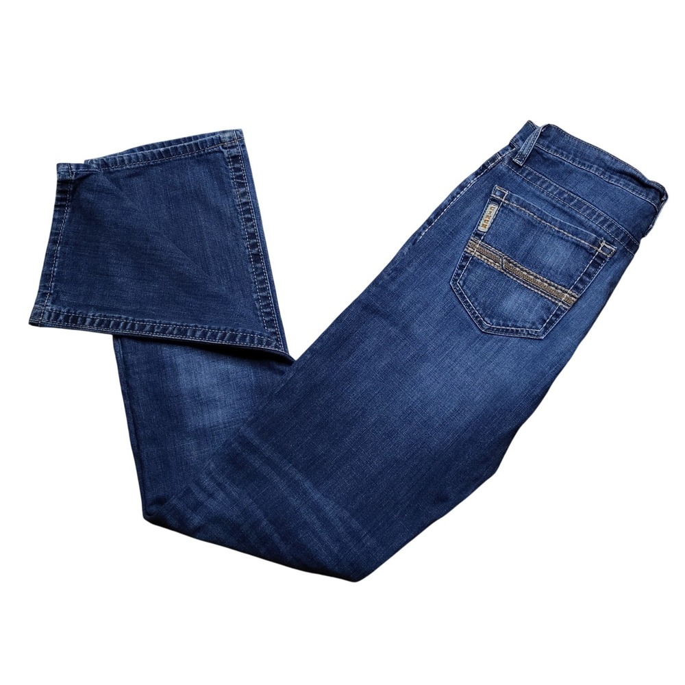 Cinch Ian Denim Jeans Mens 29x34 Dark Wash Slim Fit Straight Stretch Western